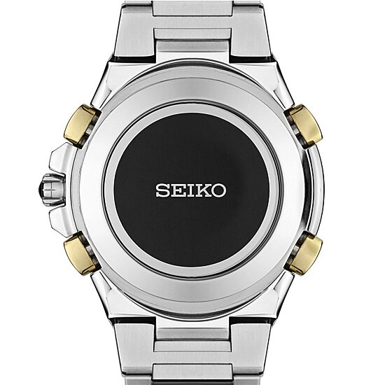 Seiko Mens Chronograph Two Tone Stainless Steel Bracelet Watch Ssg010