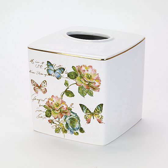 Avanti Butterfly Garden Tissue Box Cover