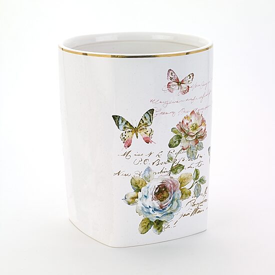 Avanti Butterfly Garden Trash Can