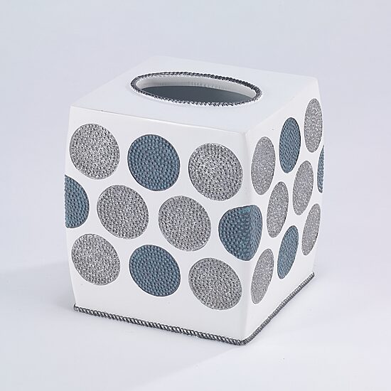 Avanti Dotted Circle Tissue Box Cover