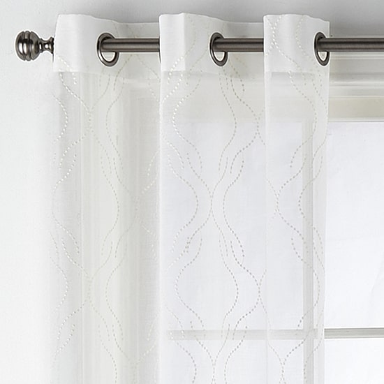 Regal Home Sterling Matte Grommet Top Sheer Curtain Panel