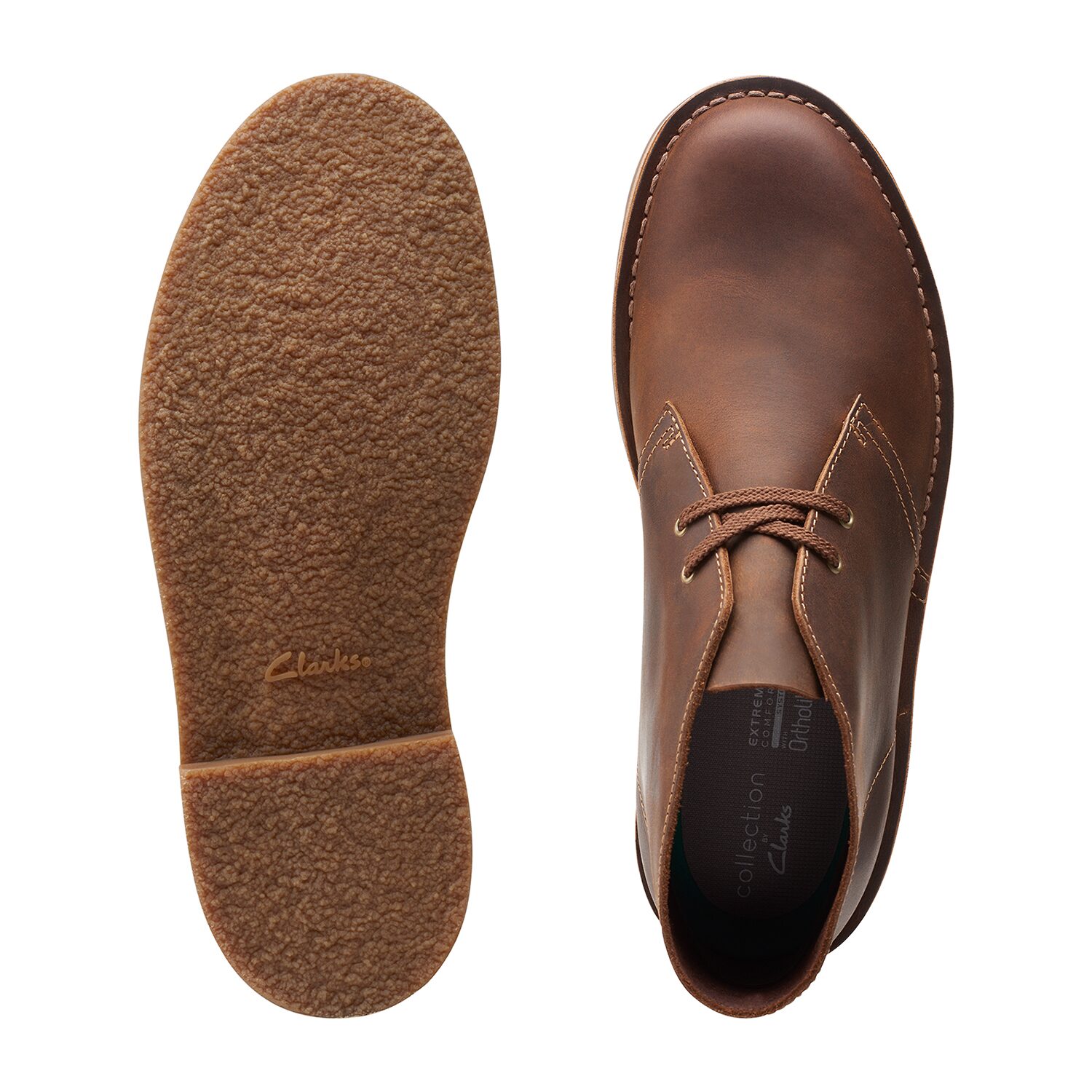 Clarks Mens Bushacre 3 Block Heel Chukka Boots