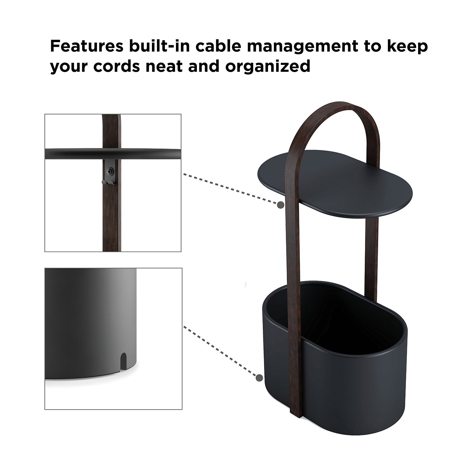 Umbra Bellwood Storage Metal End Table