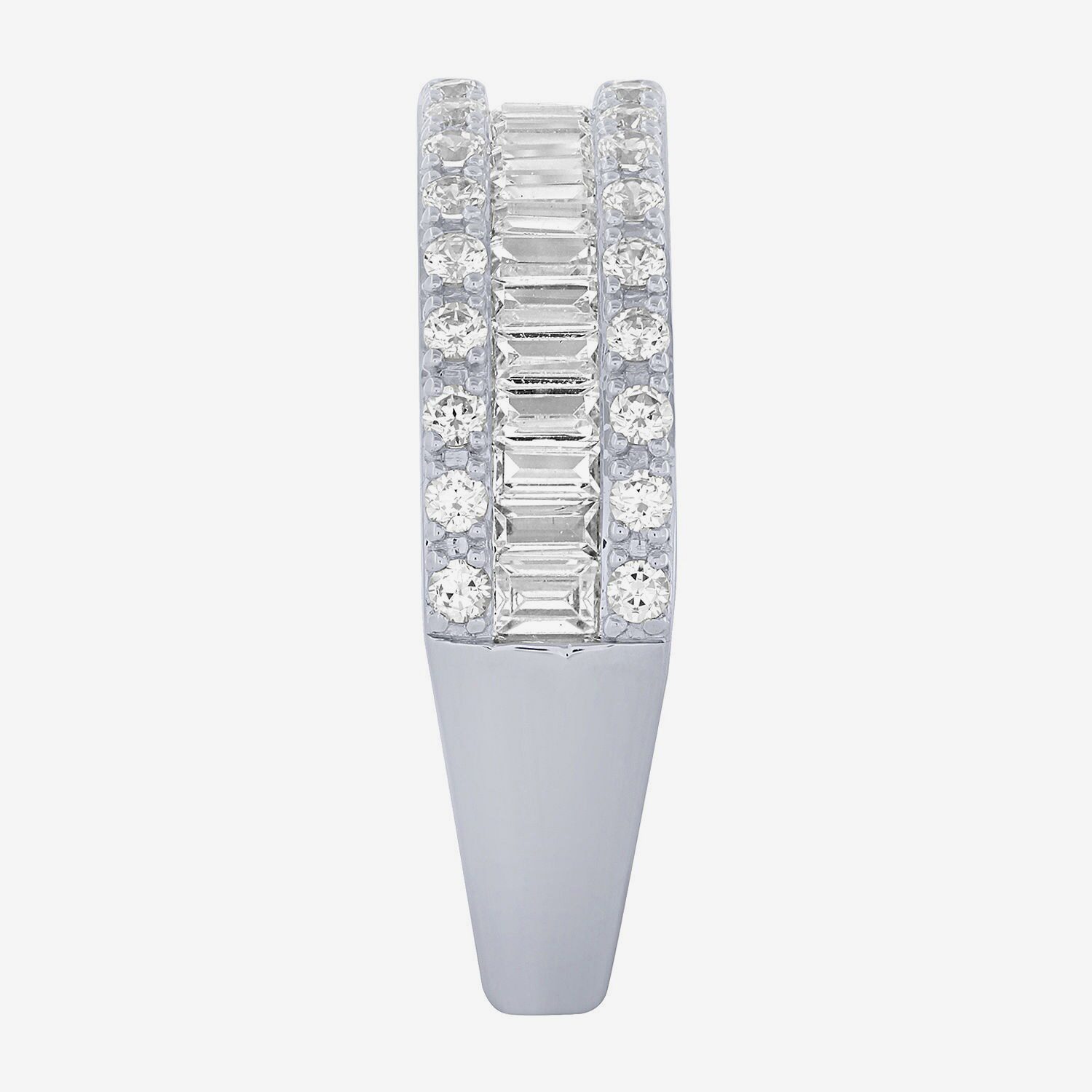 Womens 2.5MM 1 CT. T.W. Natural White Diamond 14K Gold Anniversary Wedding Band