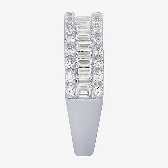 Womens 2.5MM 1 CT. T.W. Natural White Diamond 14K Gold Anniversary Wedding Band