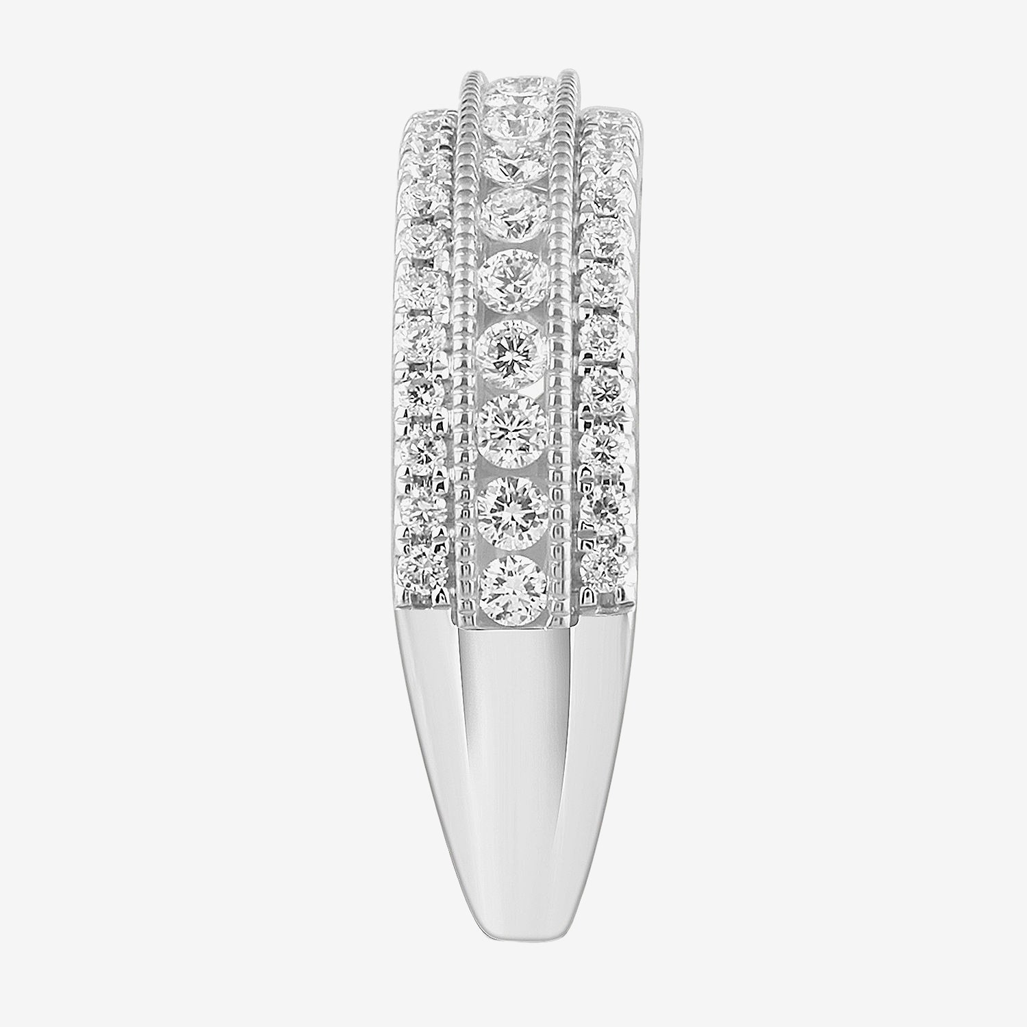 (G-H / VS2-SI1) 3/4 CT. T.W. Lab Grown Diamond 10K Gold Anniversary Band
