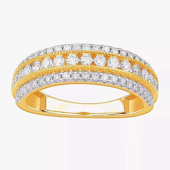 (G-H / VS2-SI1) 3/4 CT. T.W. Lab Grown Diamond 10K Gold Anniversary Band