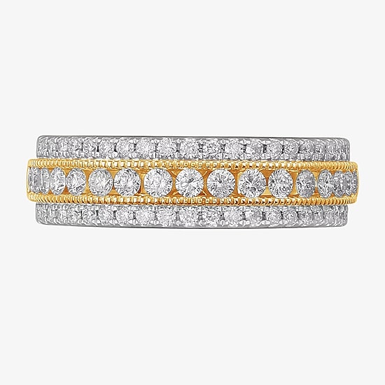 (G-H / VS2-SI1) 3/4 CT. T.W. Lab Grown Diamond 10K Gold Anniversary Band