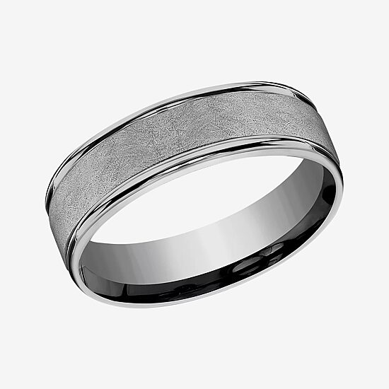 Mens 6.5MM Tantalum Wedding Band