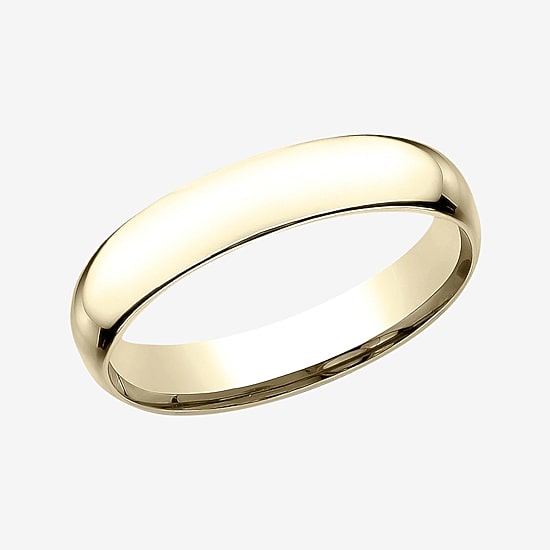 14K Gold 4MM Light Comfort-Fit Wedding Band