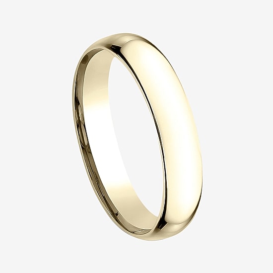14K Gold 4MM Light Comfort-Fit Wedding Band