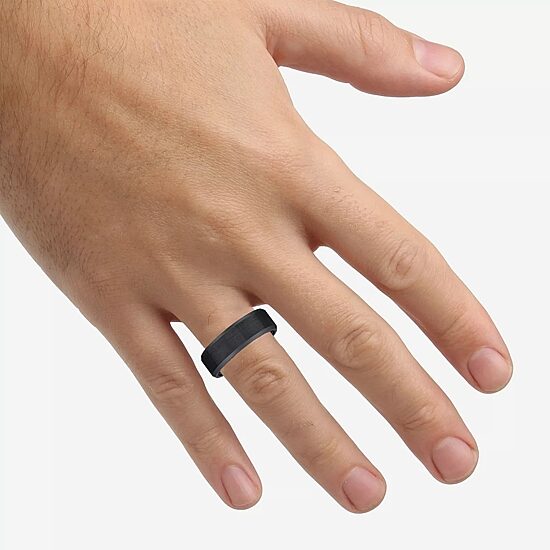 Mens 8MM Tungsten Wedding Band