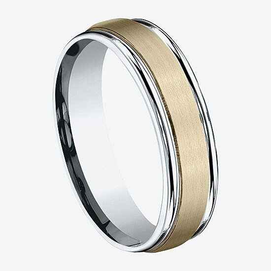 Mens 6MM 10K Gold Wedding Band