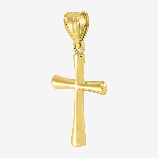 14K Gold Cross Charm 