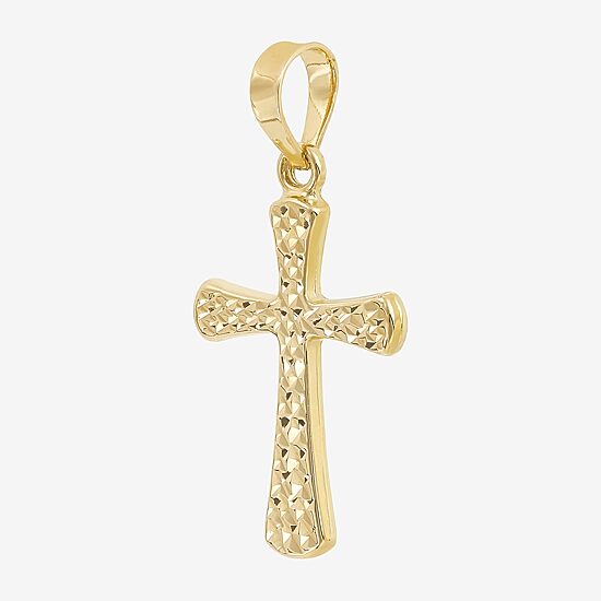Unisex Adult 14K Gold Cross Pendant