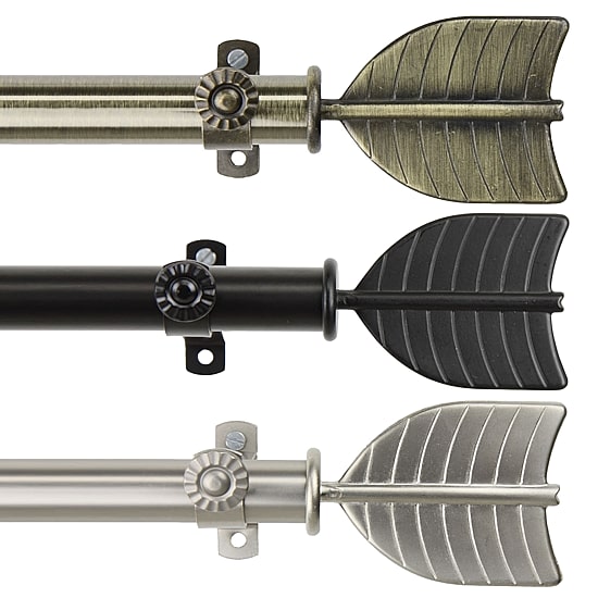 Rod Desyne Quill 13/16" Single Curtain Rod
