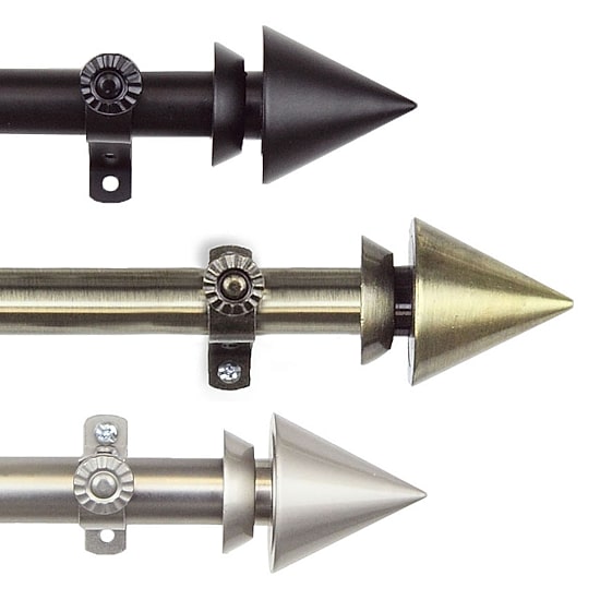 Rod Desyne Cone 13/16 IN Adjustable Curtain Rod