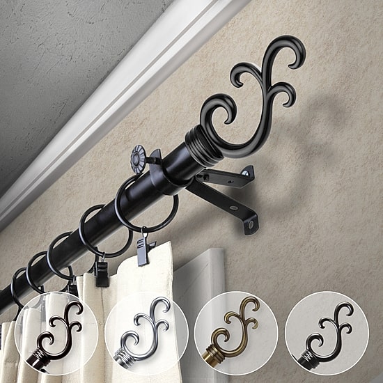 Rod Desyne Swan 13/16 IN Curtain Rod