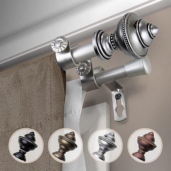 Rod Desyne Palace ⅝" Adjustable Double Curtain Rod