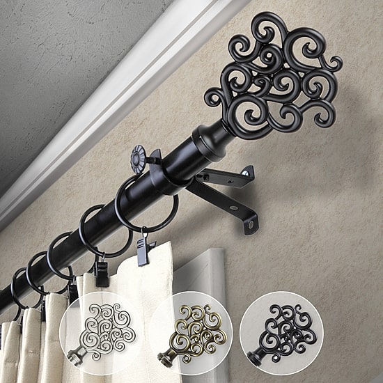 Rod Desyne Tidal 13/16" Adjustable Curtain Rod