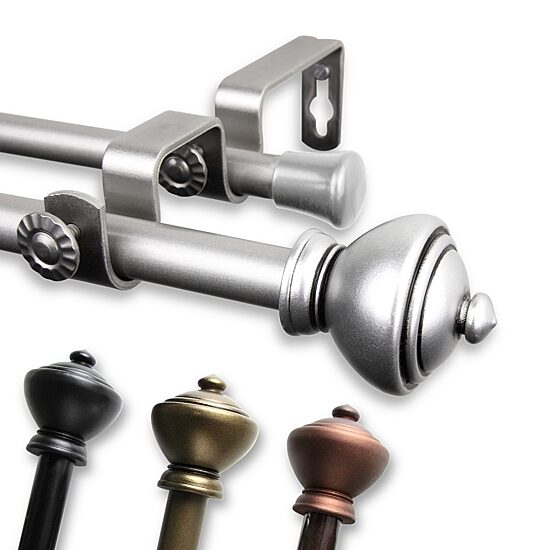 Rod Desyne Savannah ⅝" Adjustable Double Curtain Rod