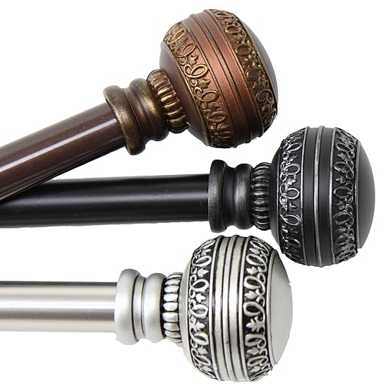 Rod Desyne Ornament 13/16" Adjustable Curtain Rod