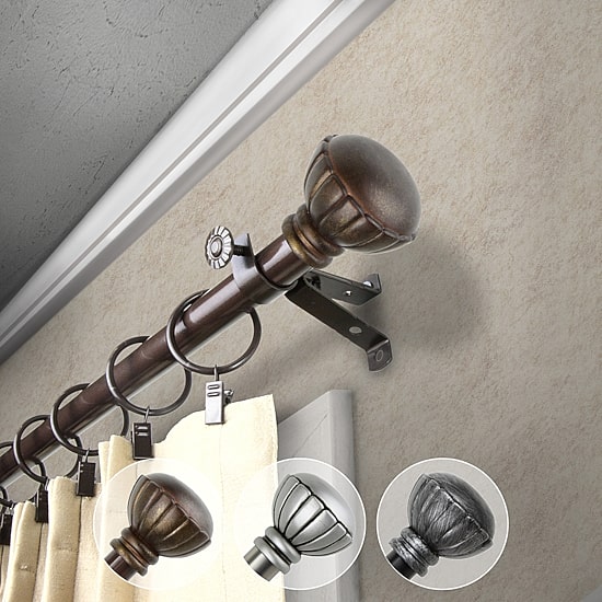 Rod Desyne Magnolia 13/16" Adjustable Curtain Rod