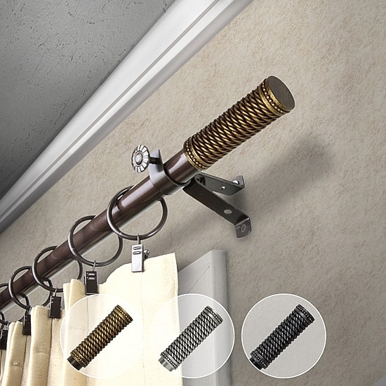 Rod Desyne Threaded 13/16" Adjustable Curtain Rod