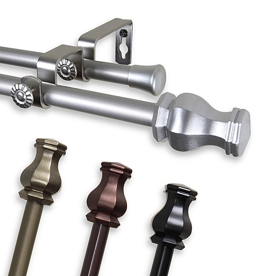 Rod Desyne Emelia ⅝" Adjustable Double Curtain Rod