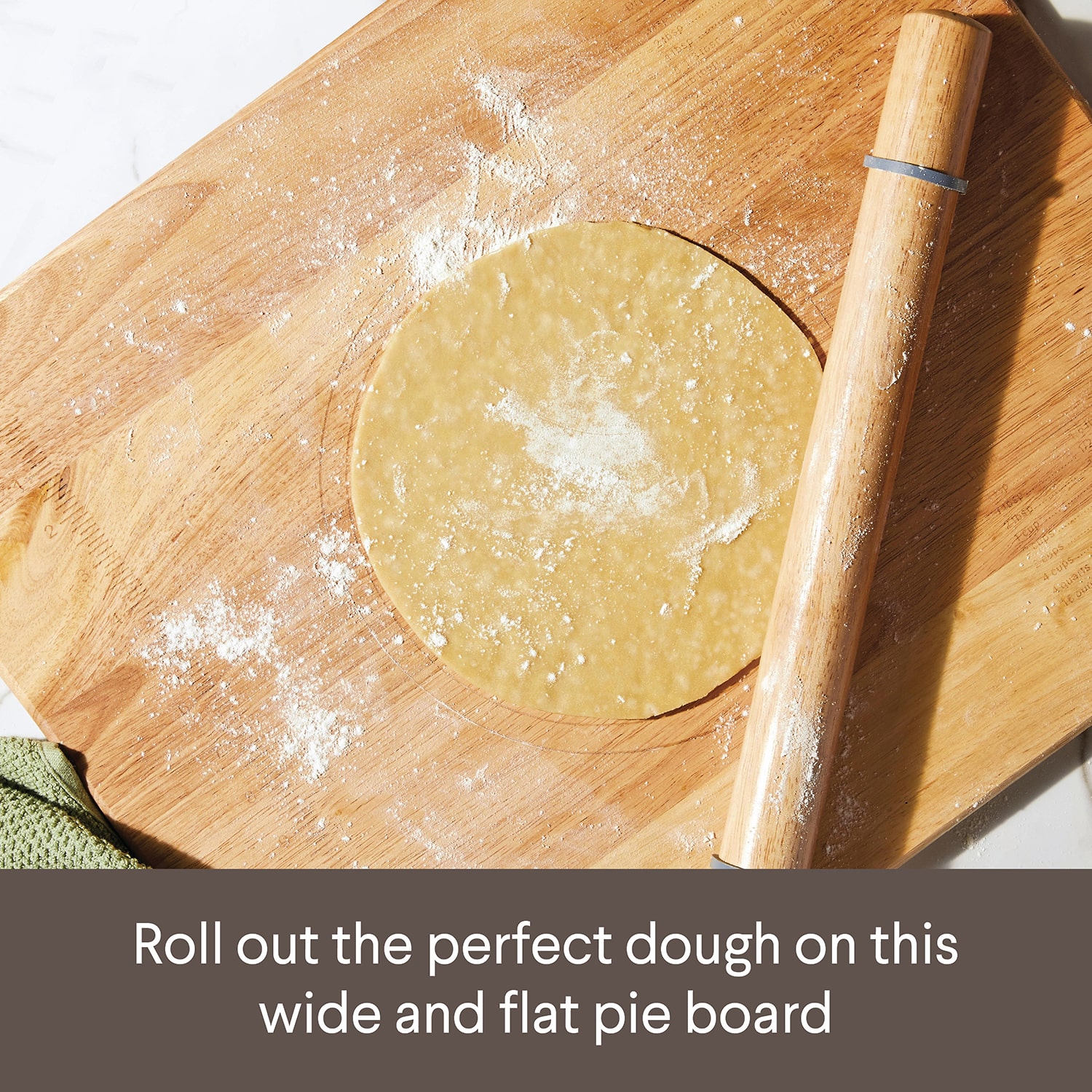 Ayesha Curry Rolling Pin and Pie Board Set