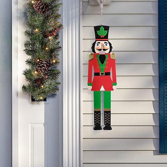 Glitzhome Set Of 3 Metal Nutcracker Christmas Yard Art