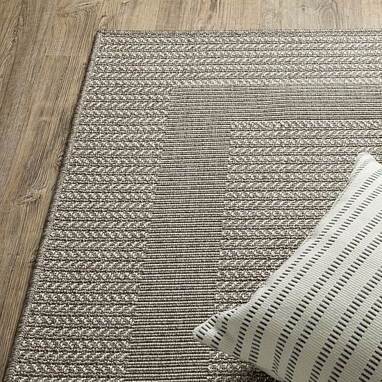 Covington Home Carina Textured Border Indoor Outdoor Rectangular Area Rug