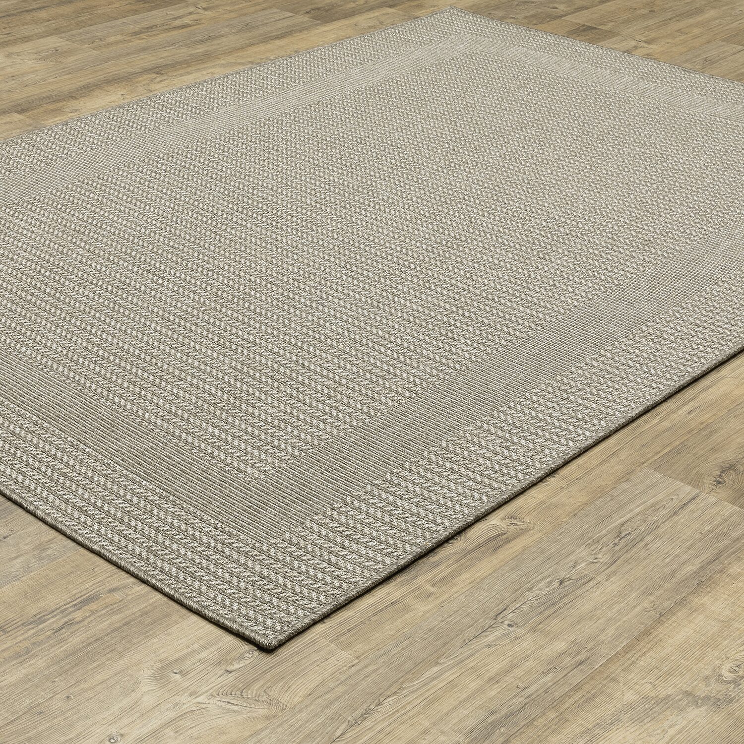 Covington Home Carina Textured Border Indoor Outdoor Rectangular Area Rug