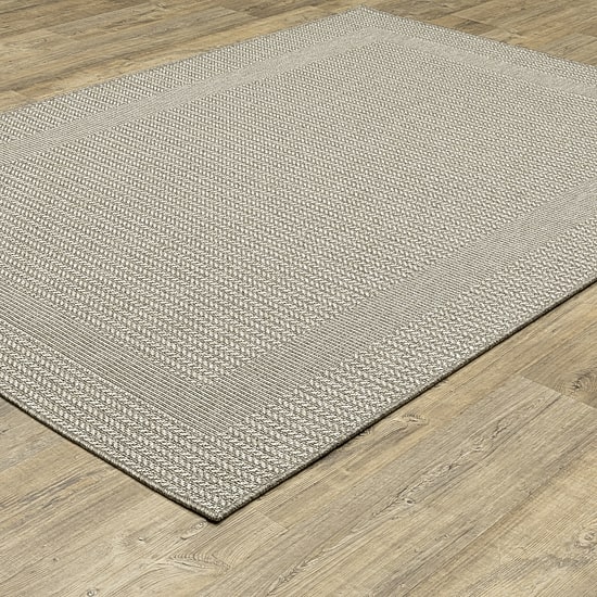 Covington Home Carina Textured Border Indoor Outdoor Rectangular Area Rug