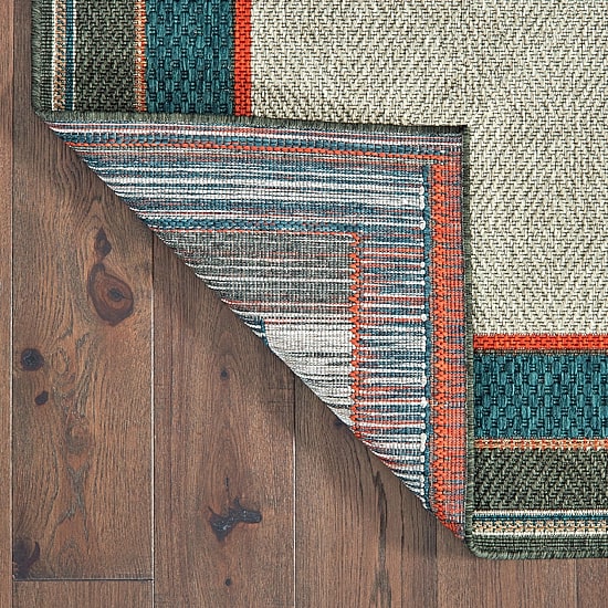 Covington Home Long Island Casual Border Indoor Outdoor Rectangular Area Rug
