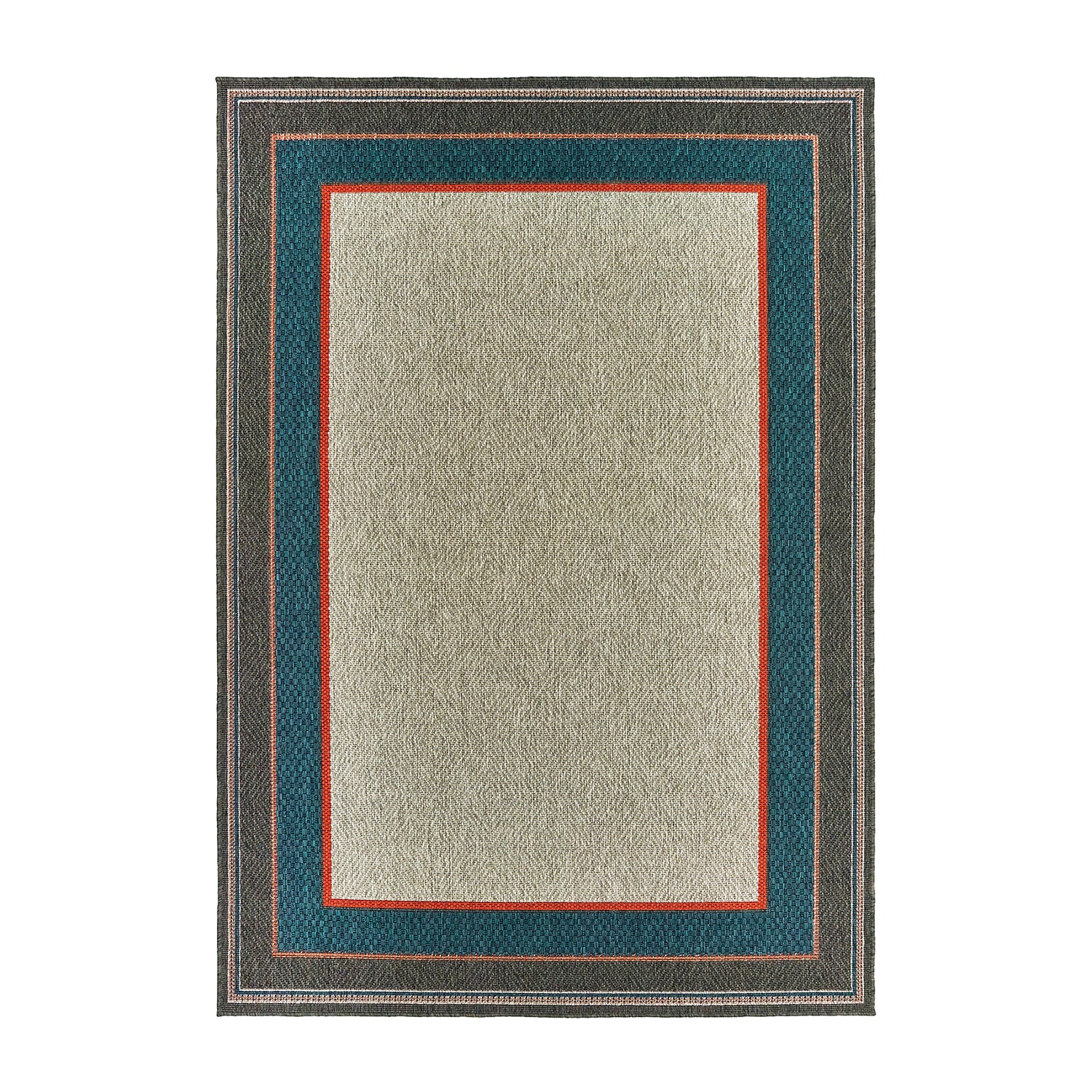 Covington Home Long Island Casual Border Indoor Outdoor Rectangular Area Rug
