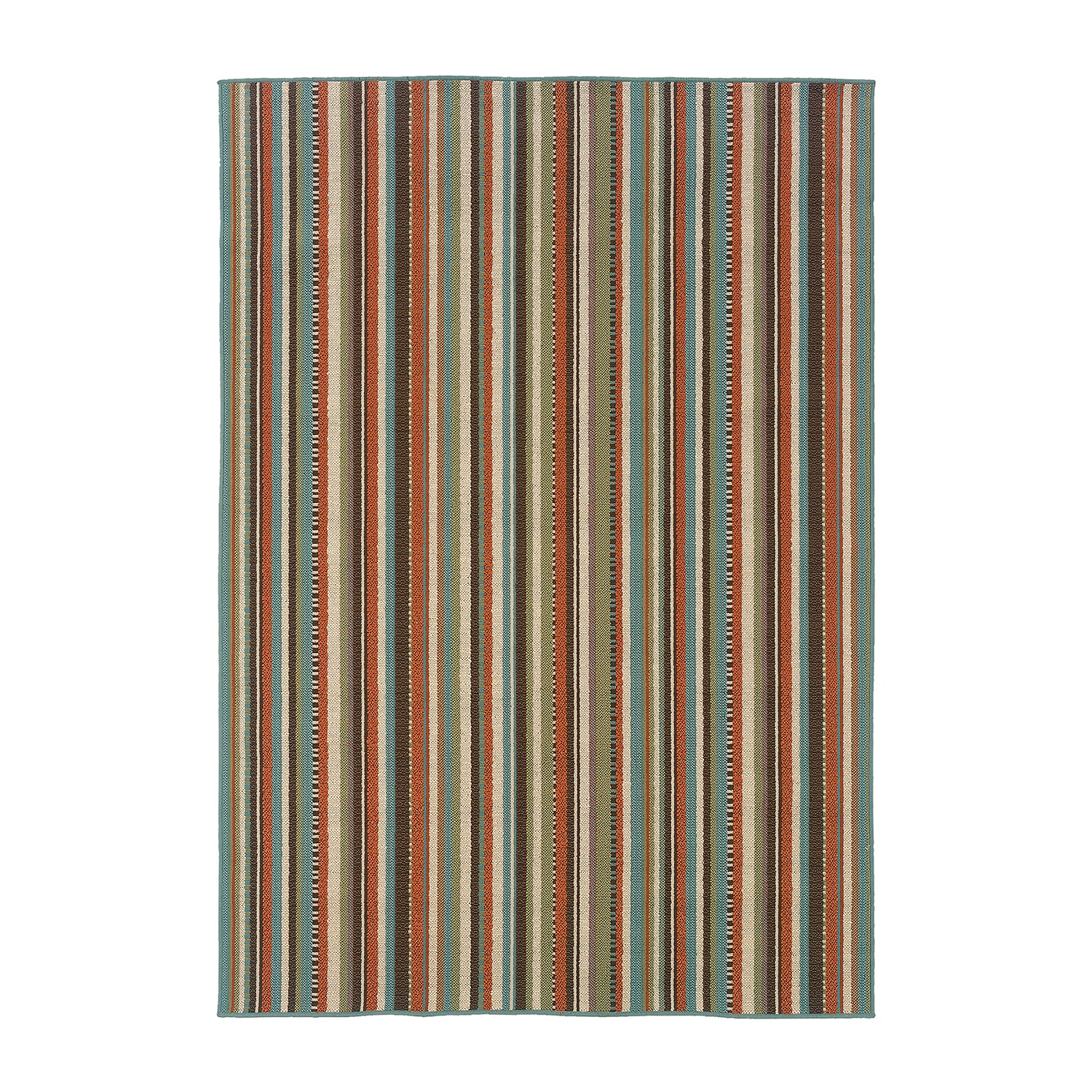 Covington Home Majorca Vertical Stripes Indoor Outdoor Rectangular Accent Rug