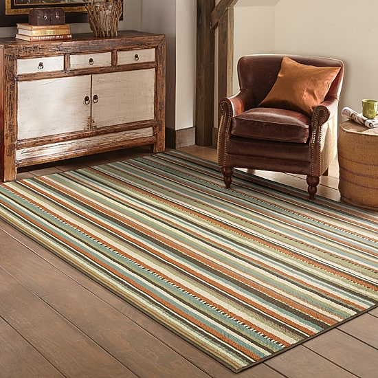 Covington Home Majorca Vertical Stripes Indoor Outdoor Rectangular Area Rug