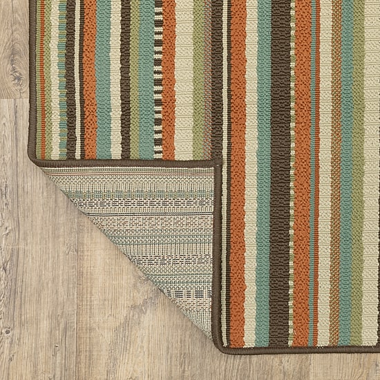Covington Home Majorca Vertical Stripes Indoor Outdoor Rectangular Area Rug