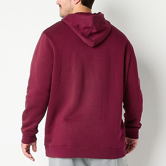 Xersion Cotton Fleece Mens Long Sleeve Fleece Active Big and Tall Hoodie