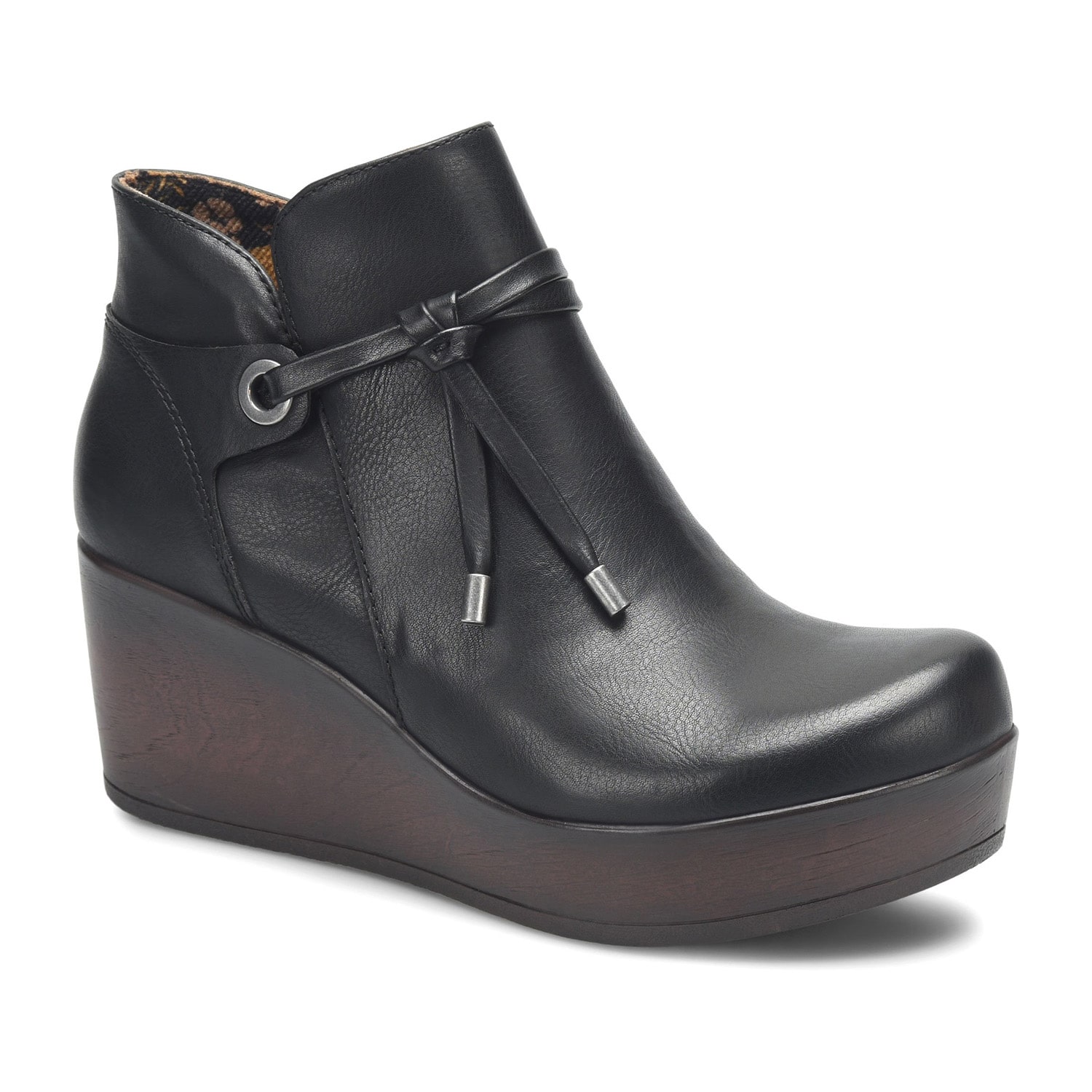 BOC by Born Womens Leonna Wedge Heel Booties