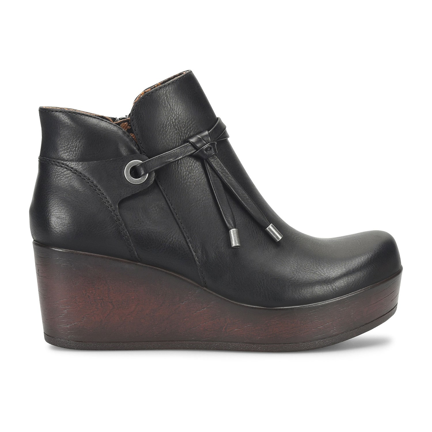 BOC by Born Womens Leonna Wedge Heel Booties