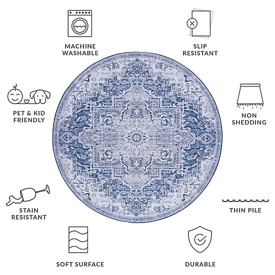 Safavieh Tucson Cole 6'X6' Indoor Round Area Rug