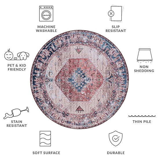 Safavieh Tucson Zoey 6'X6' Indoor Round Area Rug