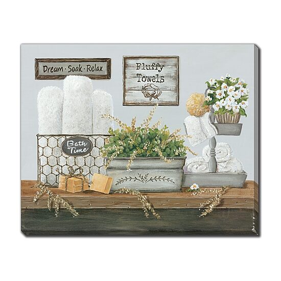 Streamline Art Fluffy Towels Canvas Art