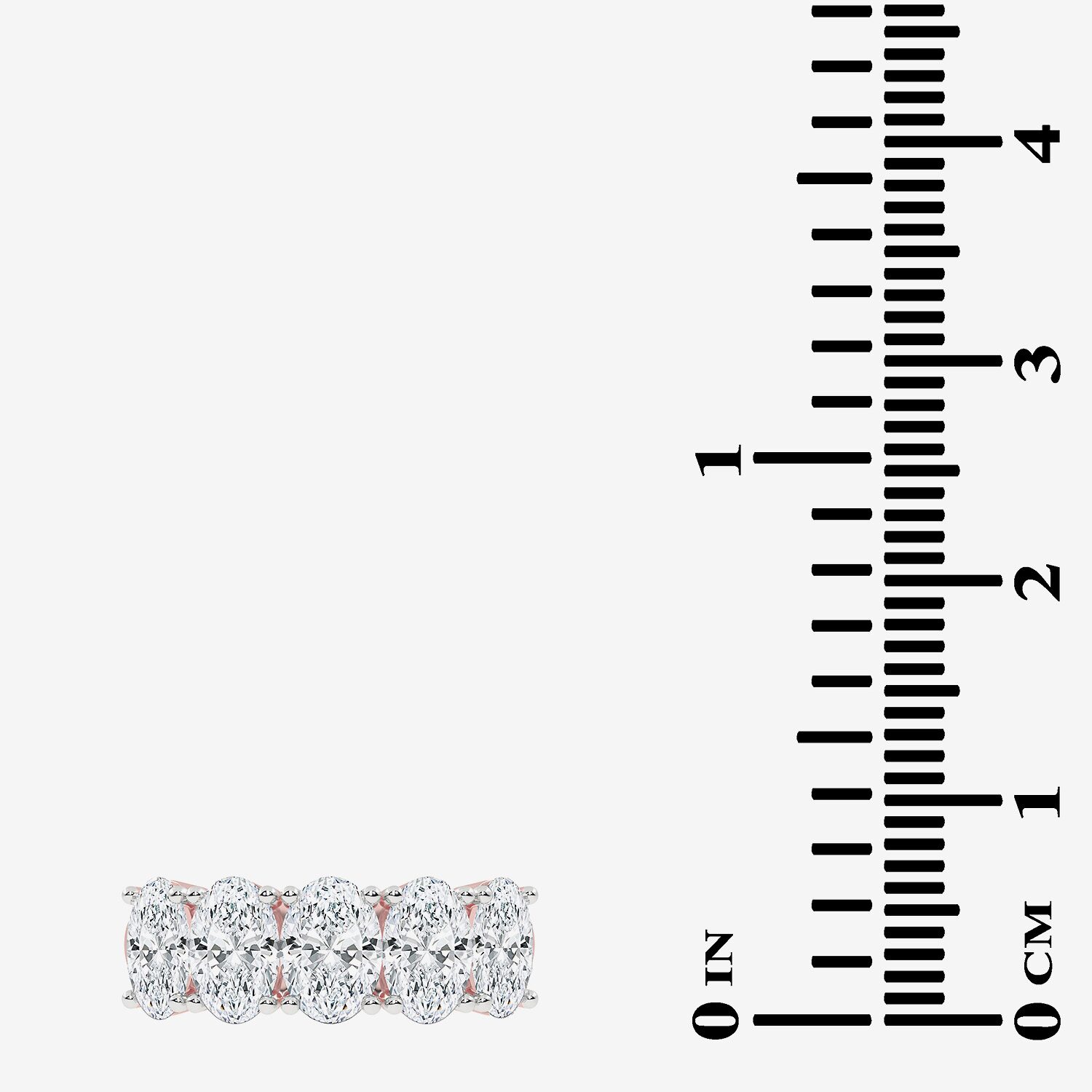 (G / Vs2-Si2) Womens 2 1/2 CT. T.W. Lab Grown White Diamond 14K Gold 5-Stone Anniversary Band