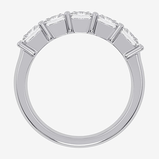 (G / Vs2-Si2) Womens 2 1/2 CT. T.W. Lab Grown White Diamond 14K Gold 5-Stone Anniversary Band