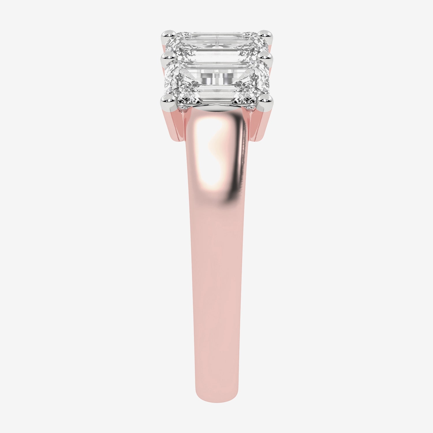 G / Vs2-Si2) Womens 2 1/2 CT. T.W. Lab Grown White Diamond 14K Gold 5-Stone Anniversary Band