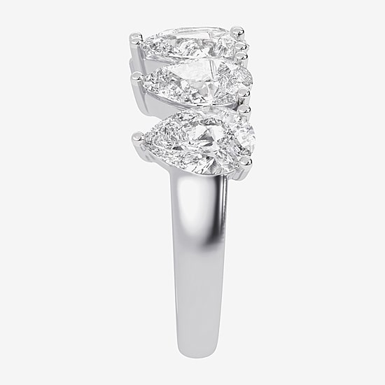 (G / Vs2-Si2) Womens 2 1/2 CT. T.W. Lab Grown White Diamond 14K Gold 5-Stone Anniversary Band