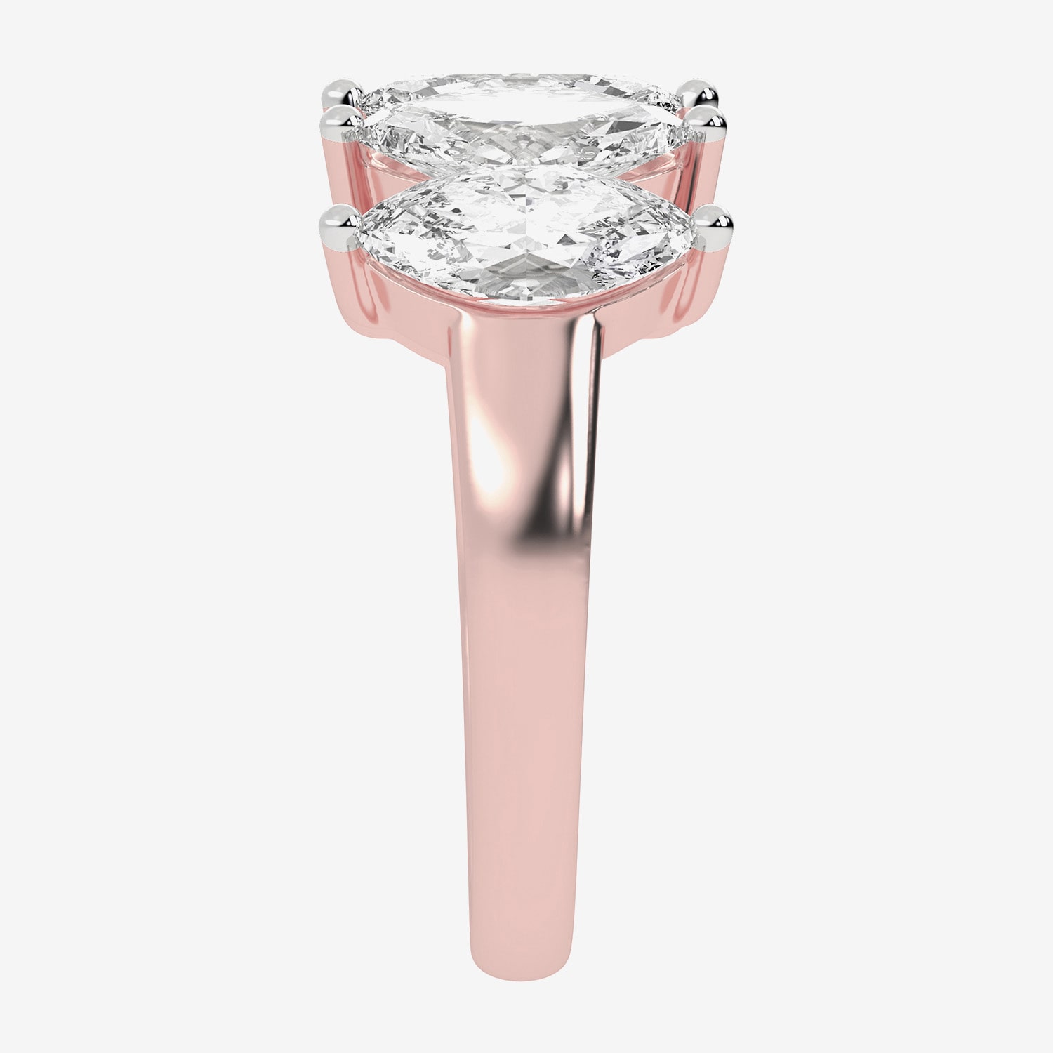 (G / Vs2-Si2) Womens 2 1/2 CT. T.W. Lab Grown White Diamond 14K Gold 5-Stone Anniversary Band